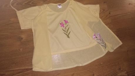 Tričko žlté s výšivkou 6r., 116