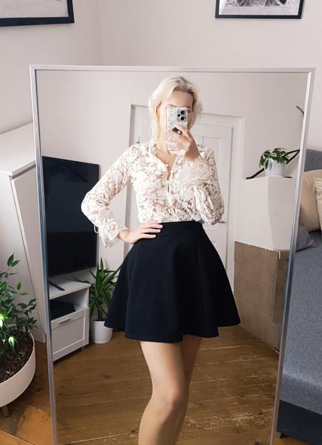 Čipkovaná blúzka, s