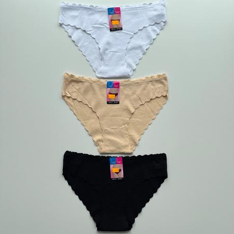 Dámske bezšvové bavlnené nohavičky f6613, l / m / s / xl