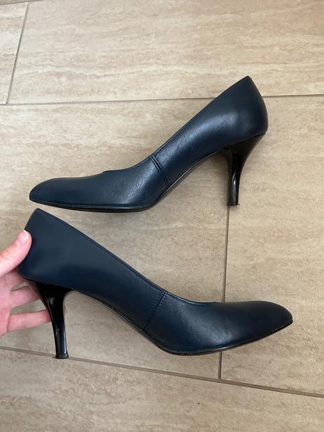 Kožené lodičky gold but -37, 37