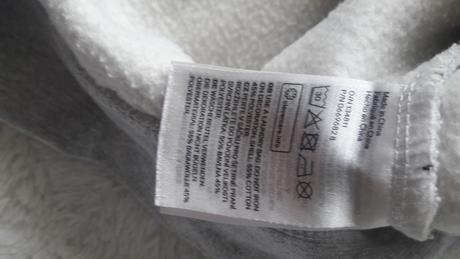 Hm mikina šedá s kvetinami - s, h&m,s