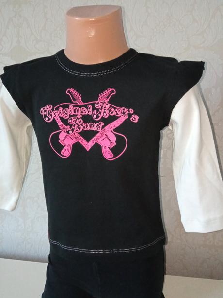 Dievčenské tričko s gitarou (18 mes.), original marines,86