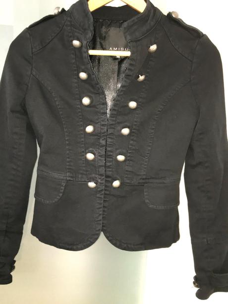 Čierne sako army štýl, amisu,xs