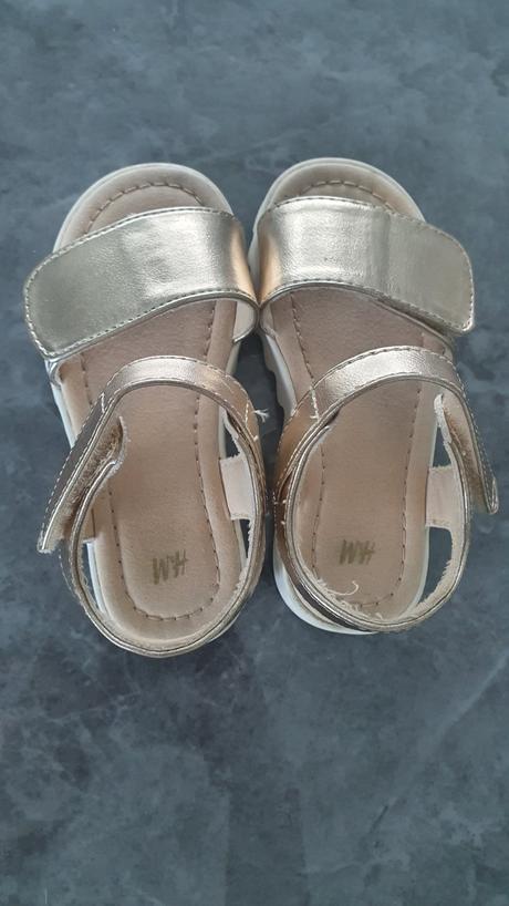 Zlaté sandálky h&m, h&m,24