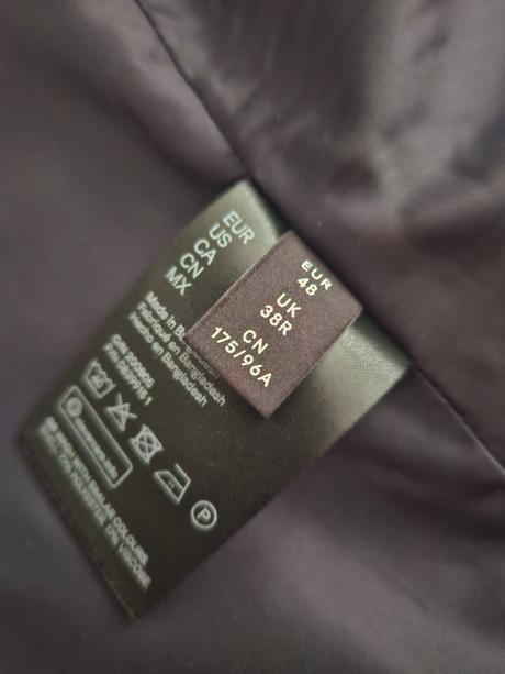 H&m pánsky oblek so sakom a vestou veľ. 48, m