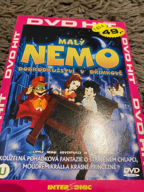 Krásna rozprávka na dvd malý nemo dobrodružstvo,