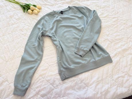 Štýlová modro-šedá mikina, new yorker,s