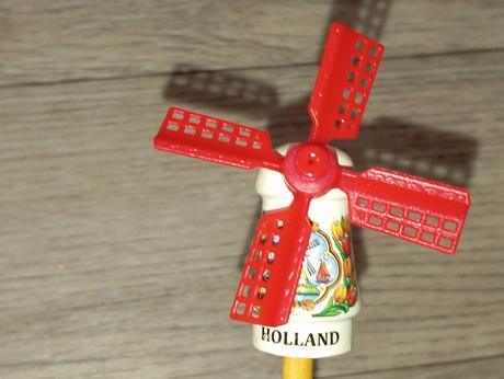 Holandský veterný mlyn do záhrady, do kvetináča, 