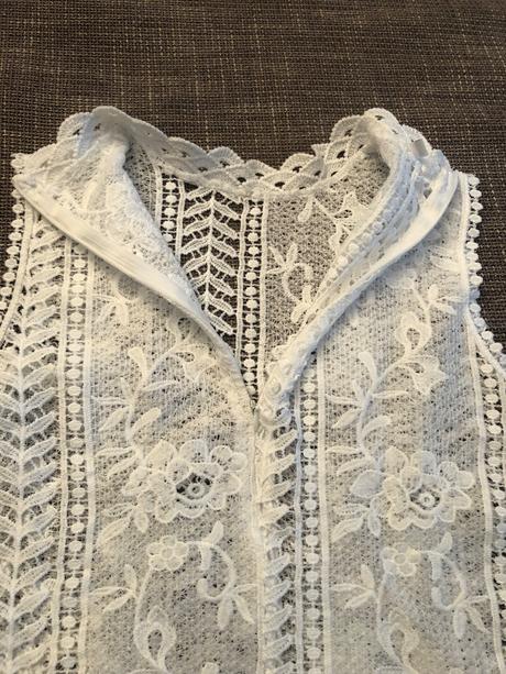 Biely krajkový top, veľkosť 36, 36