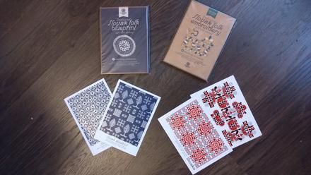 Slovakiagift ľudová výšivka a modrotlač,