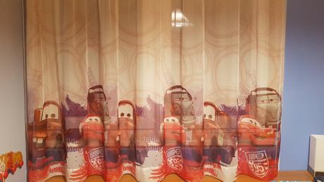 Detská záclona s autíčkami, 