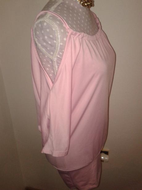 Dlhší top s odhalenými ramenami veľ. l, l