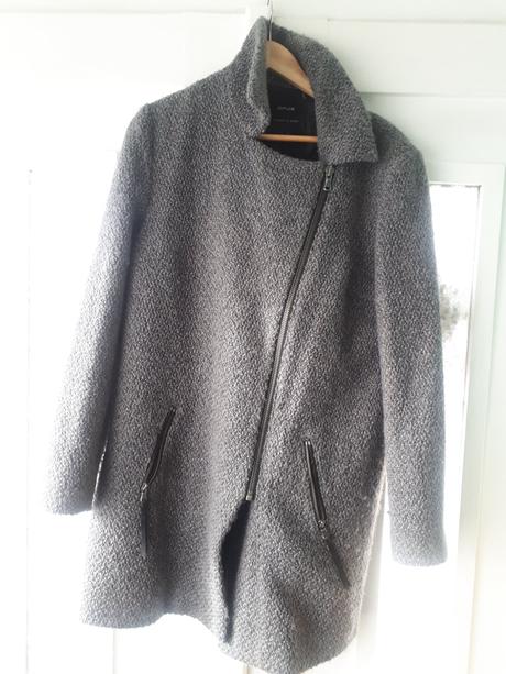 Dámsky vlneny zimný kabát, 44