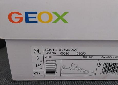 Tenisky geox 34, cena s poštovným, geox,34