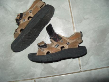 Sport kozene sandalky v 24 -15,5cm , 24