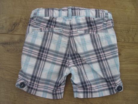 Kárované šortky 92/98, h&m,98