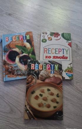 3x knihy recepty,