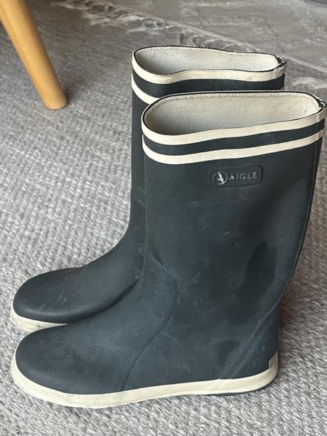 Tmavomodre gumaky aigle, aigle,34