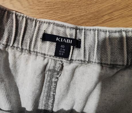 Riflové šortky s vysokým pásom kiabi, l