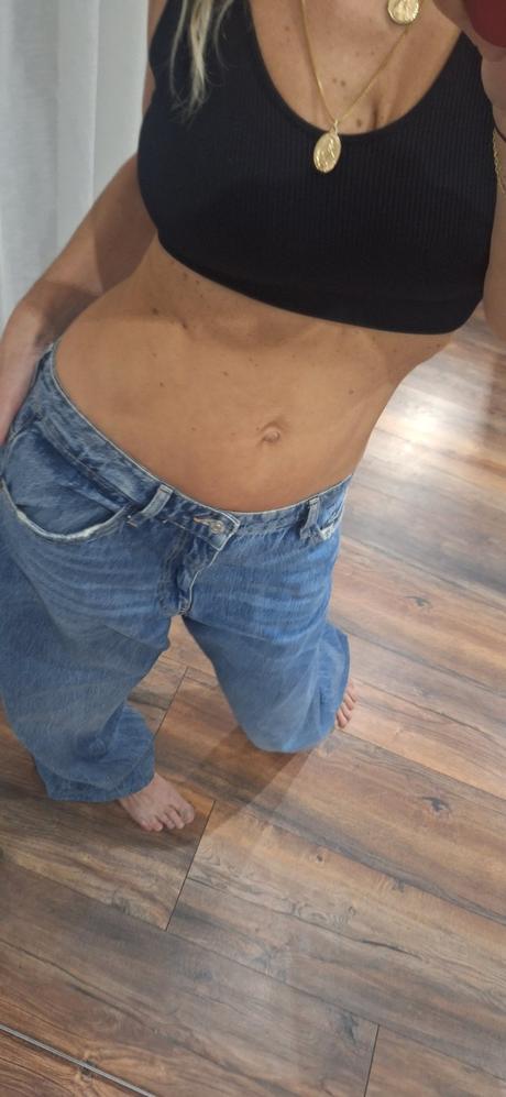 Široke rifle baggy zara vel 40/42, zara,40