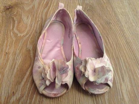 Kvetinkové balerínky h&m veľ 29, h&m,29