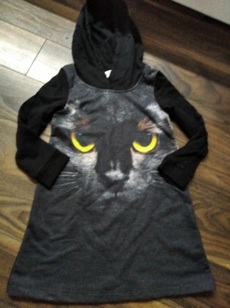 Saty/tunika s macickou, h&m,98