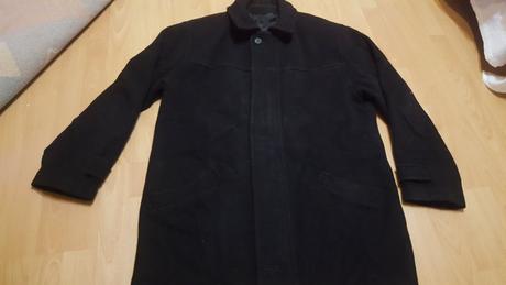 Pánsky čierny kabát, xl