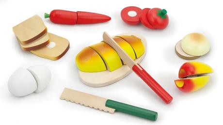 Viga drevené potraviny krájanie,