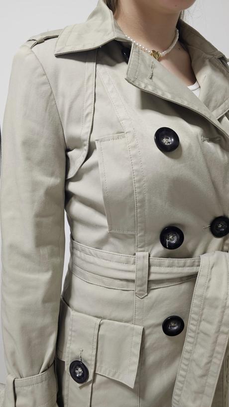 Prechodný plášť - trenčkot zara basic, zara,m