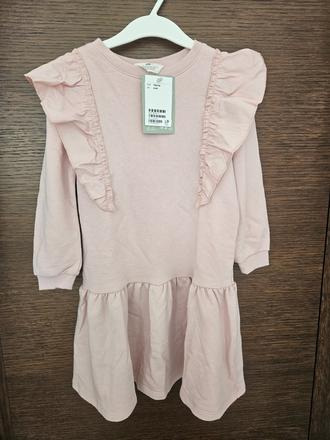 Volánikové šaty, h&m,110