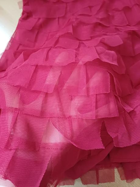 Bordove tylové šaty v.116, 116