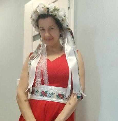 Kvetinová čelenka, parta,