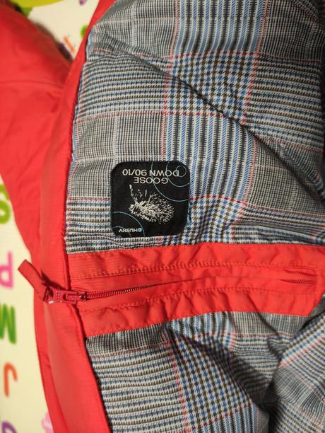 Husky bunda s husim perim tmavooranzova-docerv, husky,m