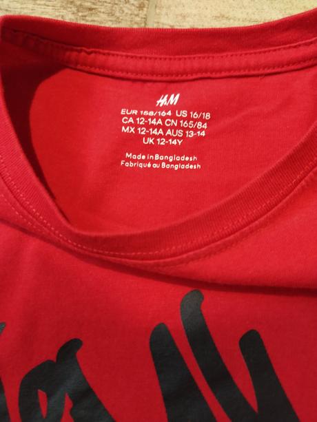 Vianoč.tričko, h&m,158