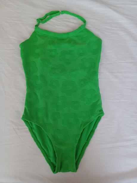 Dievčenské celé plavky s kvietkami, reserved,122 / 128 / 134 / 140