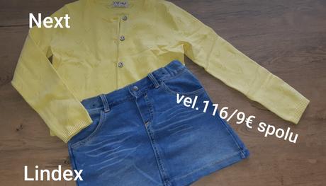 Lindex sukna + next svetrik, 110
