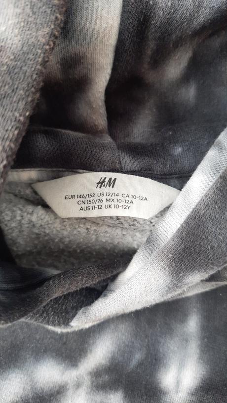 Mikina s kapucňou, h&m,152