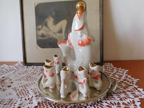 Ryba + 6x rybky menšie + mištička na cukríky 6 x, 