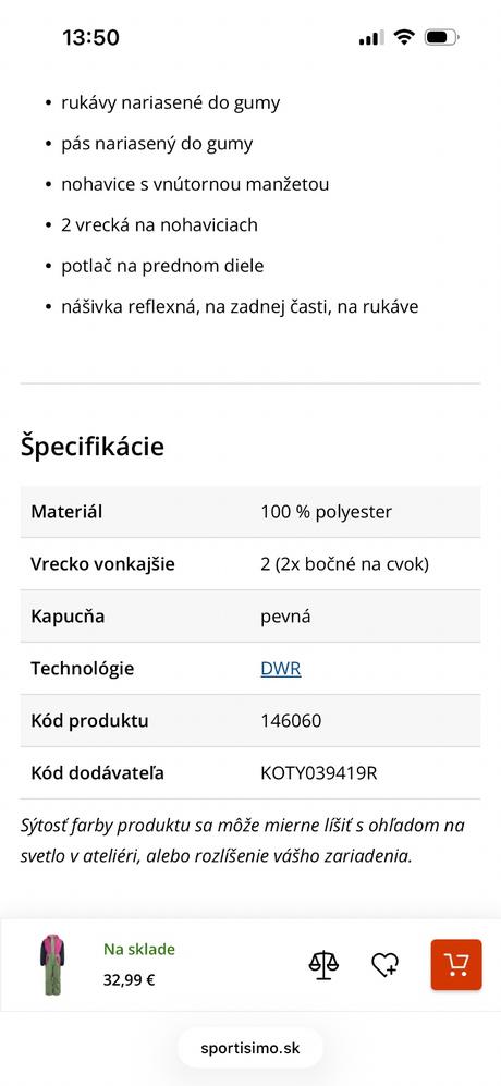 Dievčenská kombinéza, alpine pro,92