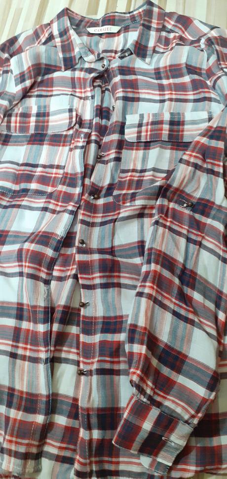 Karovana  košeľa, camaieu,s