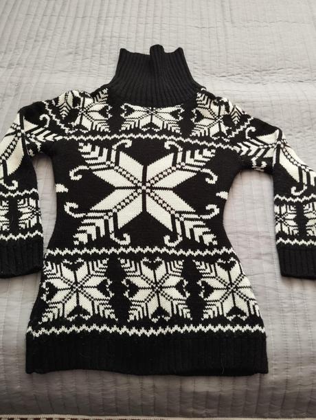 Hrubý pletený sveter, s