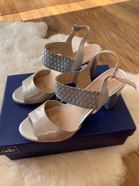 Strieborné sandálky, 40