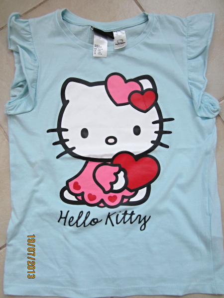 Super tričko s kitty, h&m,128
