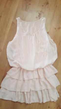 Ružové volánové šaty, 40