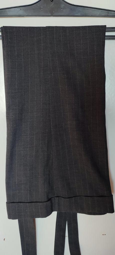 Široké nohavice s trakmi, m