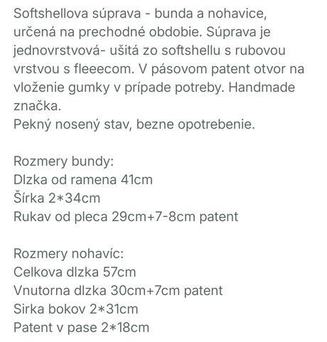 Softshellova súprava 92, 92