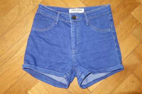 Džínsové šortky s vysokým pásom, tally weijl,34