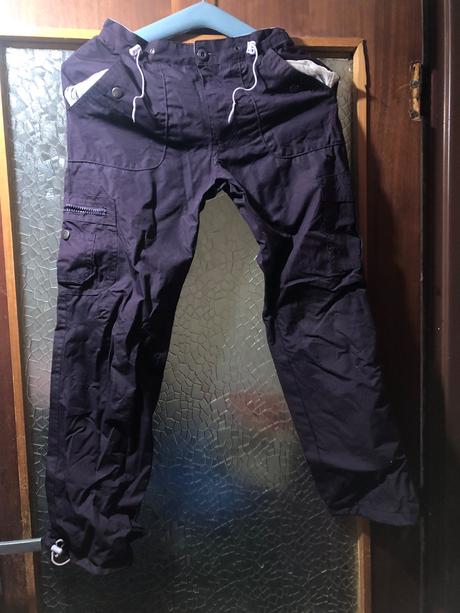 Fialové oteplovaky/ nohavice do snehu, 146