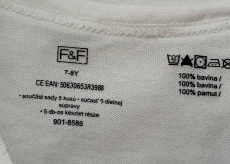 5x tielko veľ. 128, f&f,128