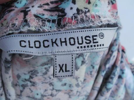 Kvetinkový top, clockhouse,xl